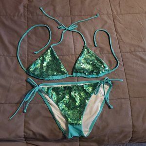 NEW Rare Sequin Victoria's Secret Bikini L/M